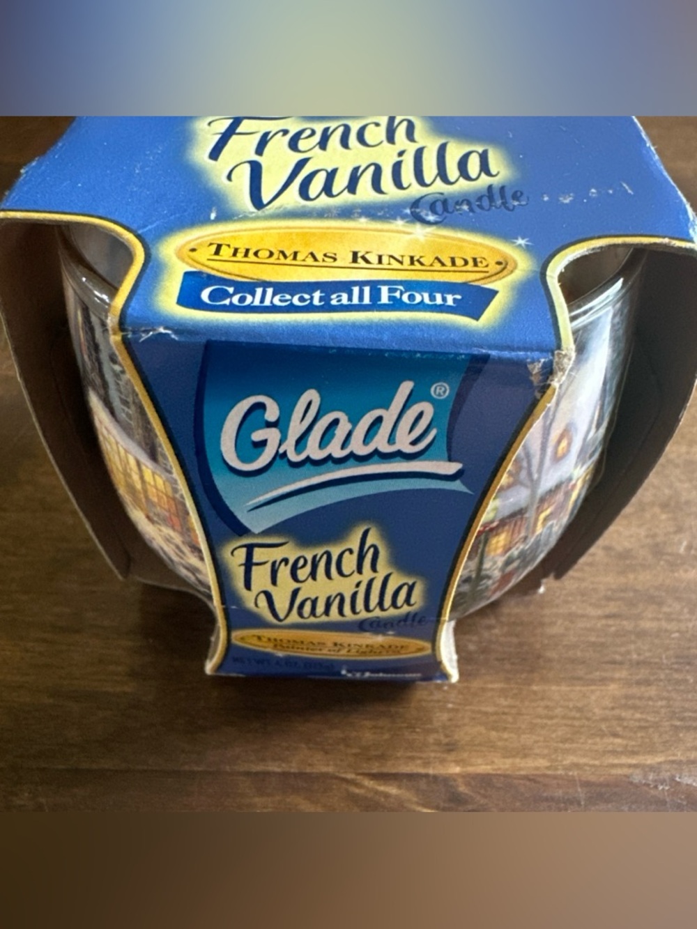 Thomas Kinkade Christmas Candle Glade French Vanilla Vintage 2004 Painter Light